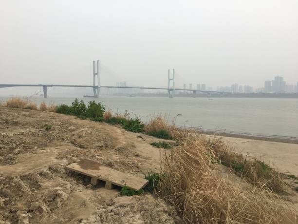 istock Yangtze river muddy riverbank in Wuhan China 841030930