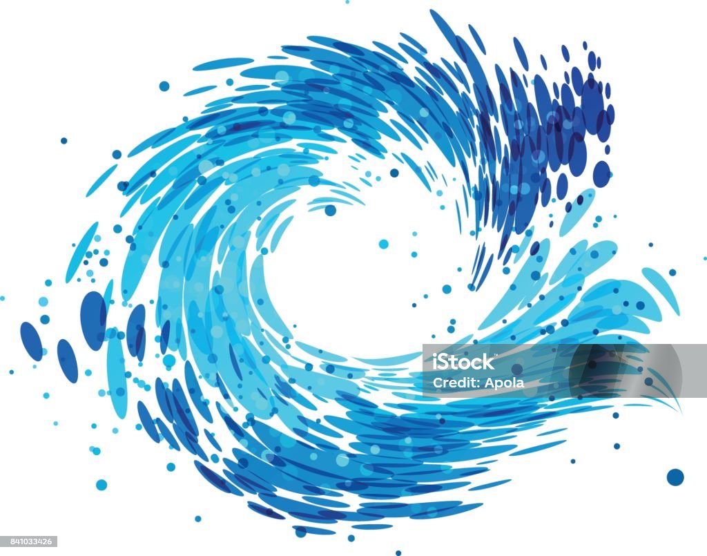 Round Splash Pattern Splash Round Water Stock Illustration - Download Image Now - Water ...
