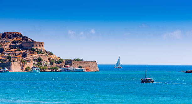 istock The island fortress of Spinalonga, Crete 841045338