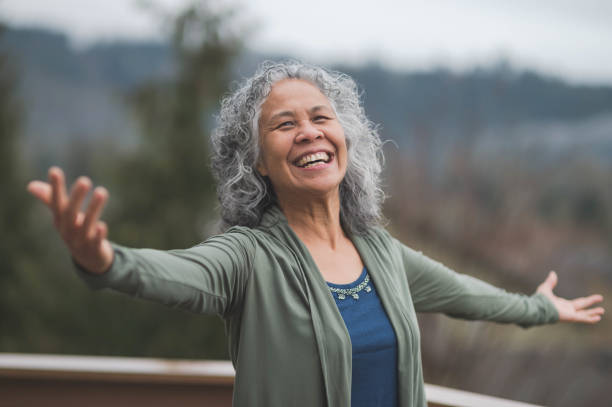 istock Hawaiian woman doing yoga pose outside 841045360