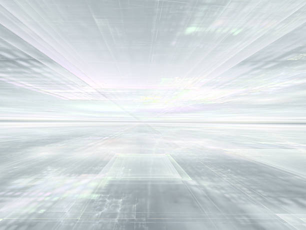 Pale textured surface stretches to horizon