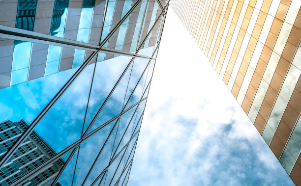 istock Modern office building detail, glass surface 841079444