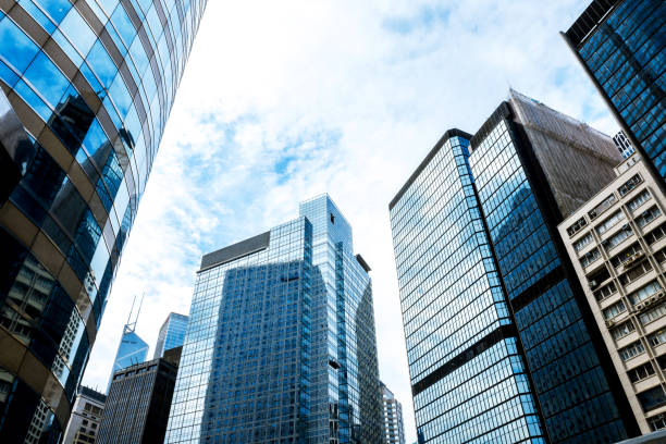 istock Modern office building detail, glass surface 841079470