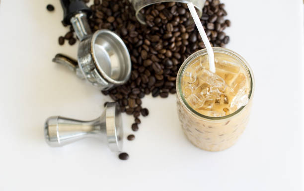istock Iced coffee in high glass 841080334