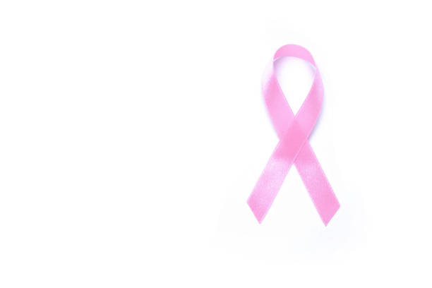 istock pink ribbon breast cancer on white background. 841080586