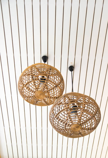 istock Vintage lamps hanging on top for decoration. 841083532