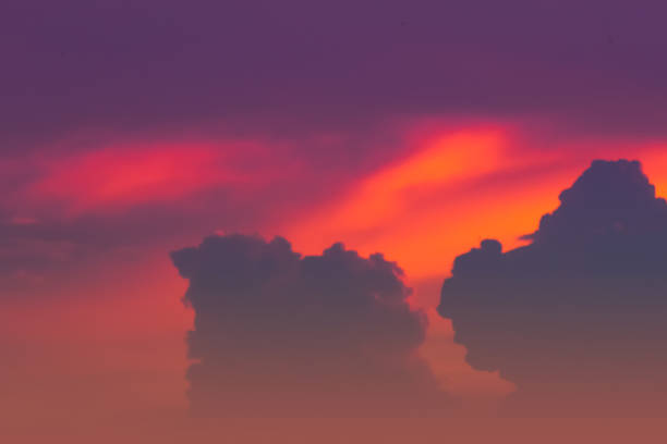 Beautiful light from the nature at sunset every day.