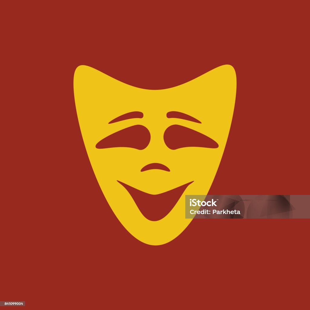 Happy Mask Example Happy Mask Illustration Stock Illustration - Download Image Now - Actor ...