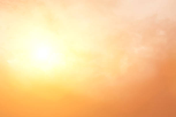 Beautiful light from the nature at sunset every day.