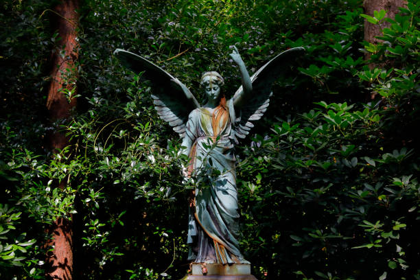 Angel sculpture at the Ohlsdorf Cemetery, Hamburg, Germany