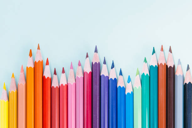 istock Colorful pencils in a row 841126530