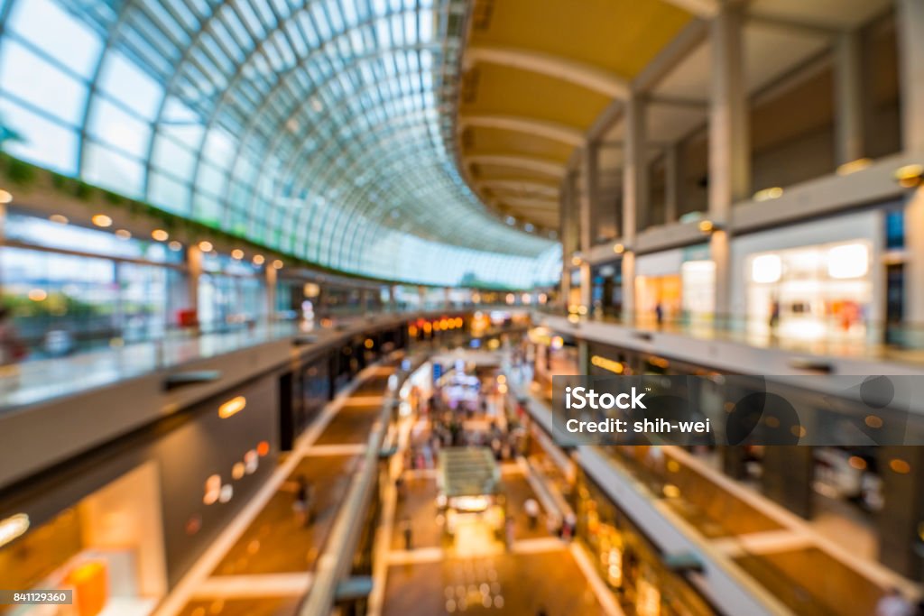 Abstract background of shopping mall, shallow depth of focus Abstract Stock Photo