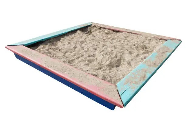 Sandbox isolated on white background