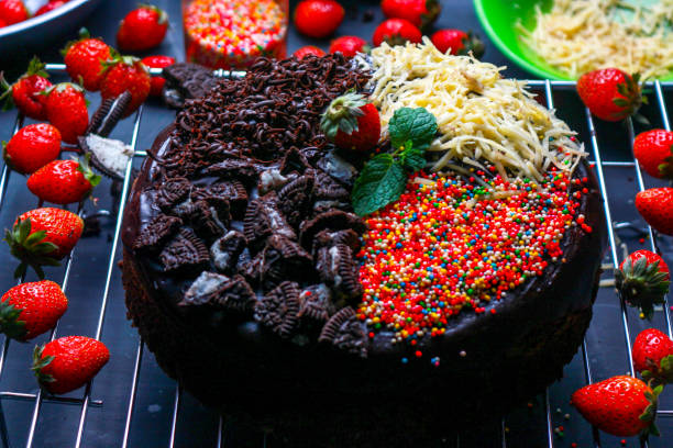 istock Brownie cake with four flavors 841146646