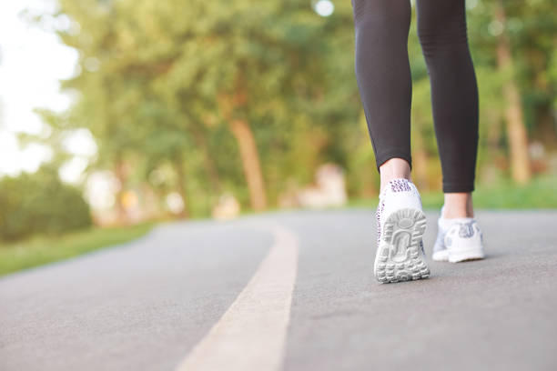 istock Female runner jogging in the forest 841147604