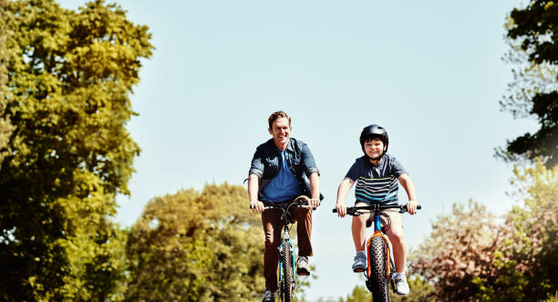 istock They both have some biking skills to show off 841147806