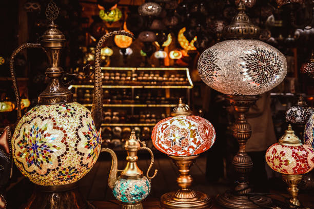 istock Traditional handmade turkish lamps - Lanterns 841147910
