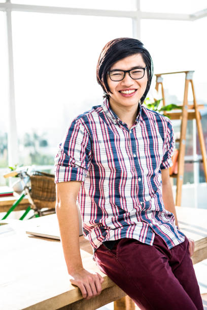 istock Smiling hipster businessman posing for camera 841151050