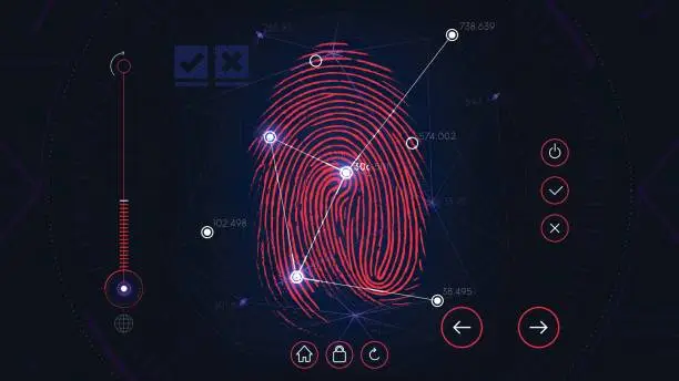 Fingerprint Machine Red Color Free red finger print Vector Images & Graphics | FreeImages