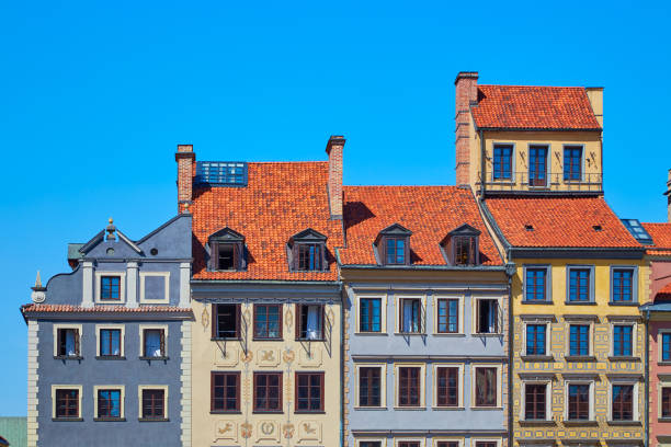 istock Beautiful colored houses  in Warsaw 841152476