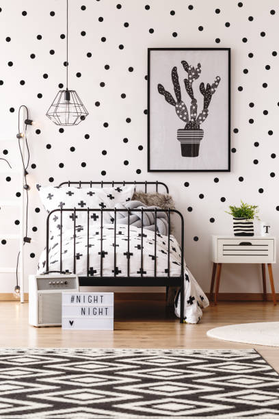 istock Monochromatic kids room with carpet 841155112