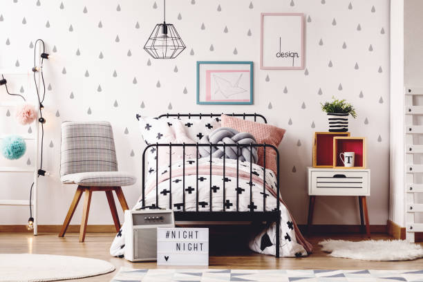 istock Simple kids room with rugs 841155166