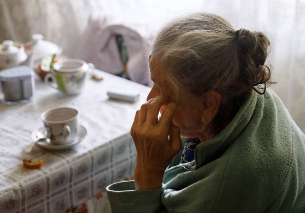 istock Elderly lonely woman 841156424