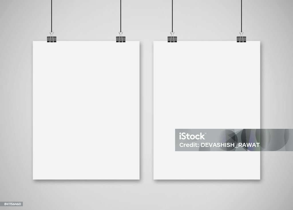 Mock Up Poster - Lizenzfrei Poster Stock-Foto