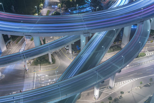 istock elevated view of Nanpu overpass with rush-hour traffic 841159062