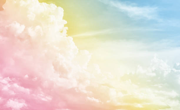 istock Blue ,yellow to pink sky with cloud background 841159244
