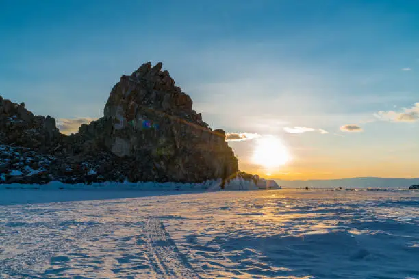 Photo of View of sunset at Sacred Shamankha on Olkhon Island in Lake Baikal