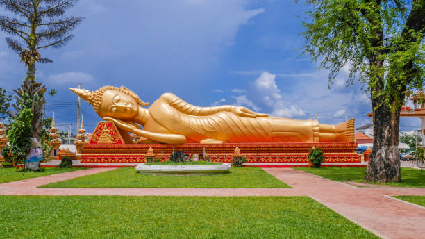 istock A reclining Buddha statue at Wat Pha That Luang lacated in Vientiane, Loas 841167008