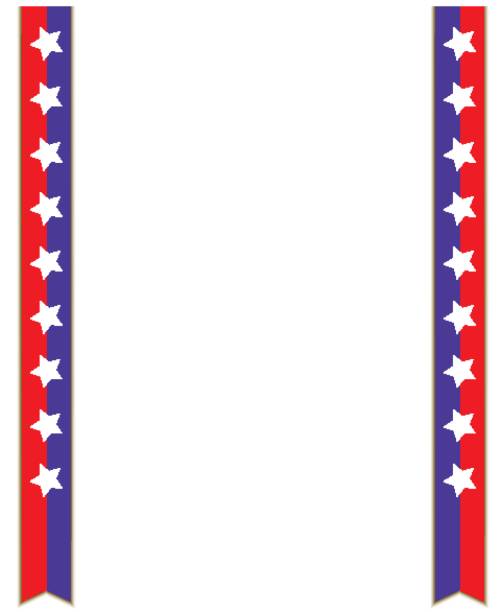 illustrazioni stock, clip art, cartoni animati e icone di tendenza di cornice della barra multifunzione della bandiera americana - fourth of july patriotism american flag frame