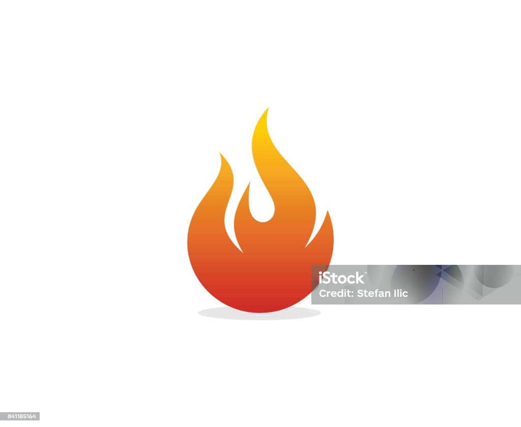 Llama icono - arte vectorial de Fuego libre de derechos