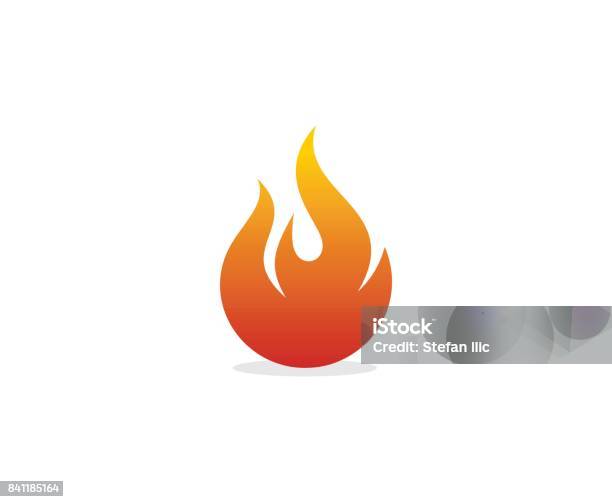 Flame Icon Stock Illustration - Download Image Now - Fire - Natural Phenomenon, Icon Symbol, Flame