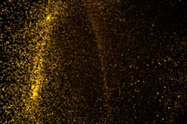 istock Abstract background made of orange glowing particles 841200678