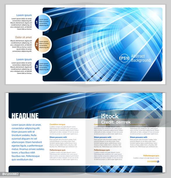 Leaflet Design Example Stock Illustration - Download Image Now ...