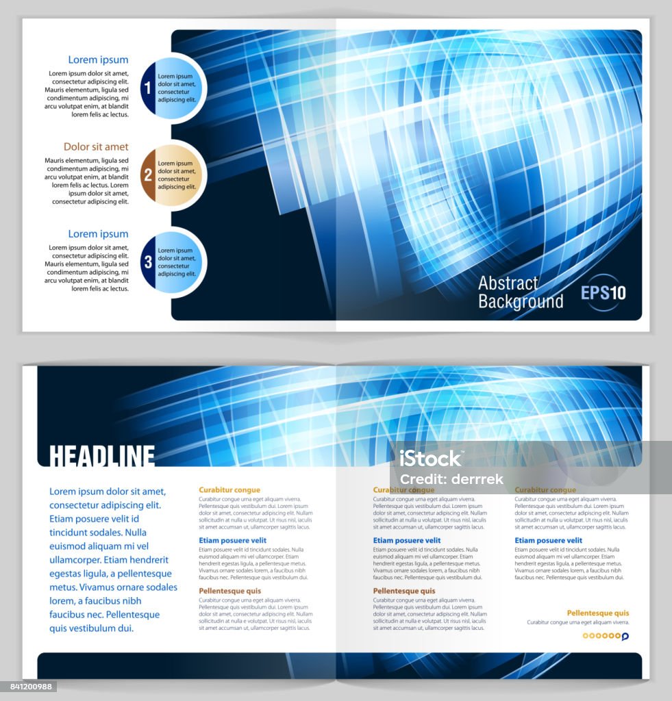 Leaflet Design Example Stock Illustration - Download Image Now ...