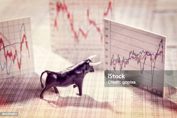 Rising Prices On The Stock Exchange Stock Photo - Download Image Now - Bull Market, Stock Market and Exchange, Return on Investment