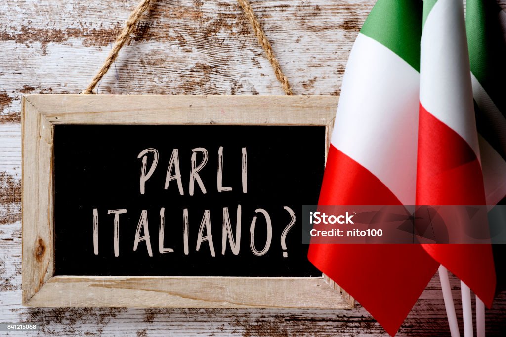 ¿pregunta parli italiano? ¿hablas a italiano? - Foto de stock de Italiano - Idioma libre de derechos