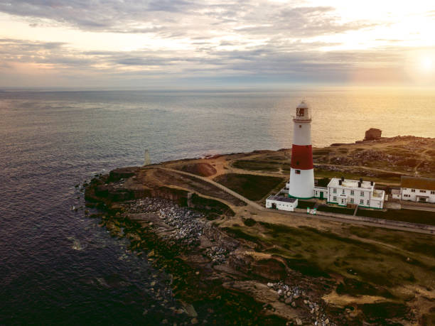 istock Scenic view flying above Dorset - UK coastline landscape 841215168