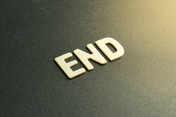 istock letter of word END 841219362
