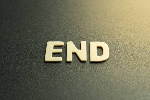 istock letter of word  end 841219428