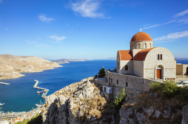 istock Monastery of Agios Savvas, Pothia, Kalymnos, Greece 841221884