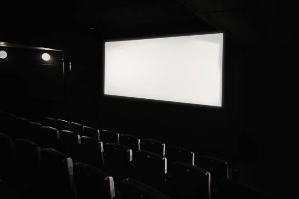 istock Dark movie theatre interior. 841222590