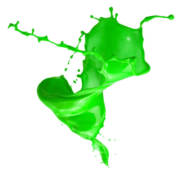 istock green paint splash isolated on a white background 841229280