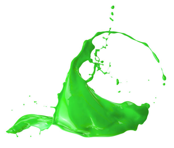 istock green paint splash isolated on a white background 841229508