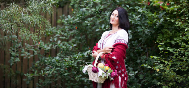 istock woman with a basket 841229644
