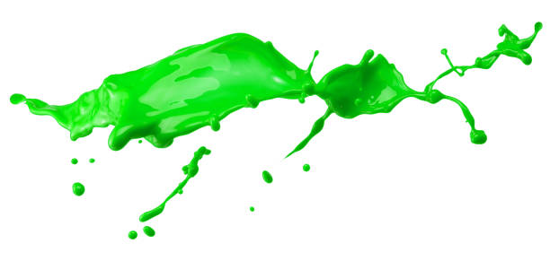 istock green paint splash isolated on a white background 841229846