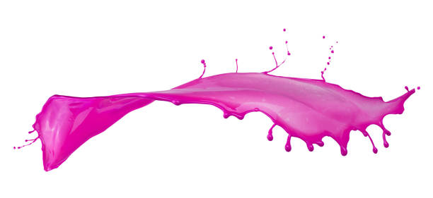 istock pink paint splash isolated on a white background 841230696